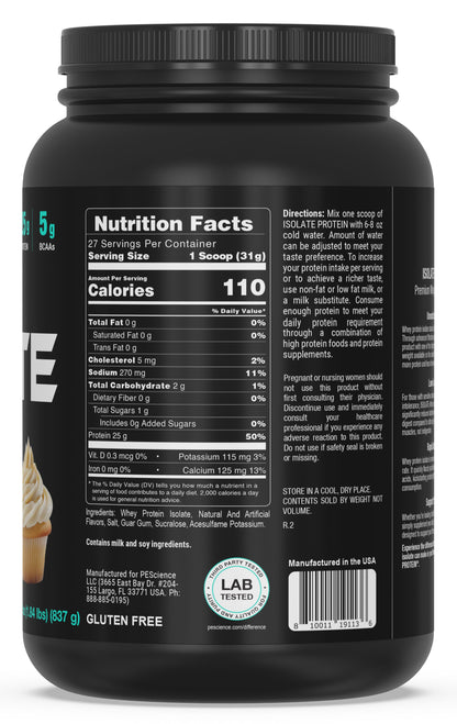 Canada PEScience ISOLATE Protein 