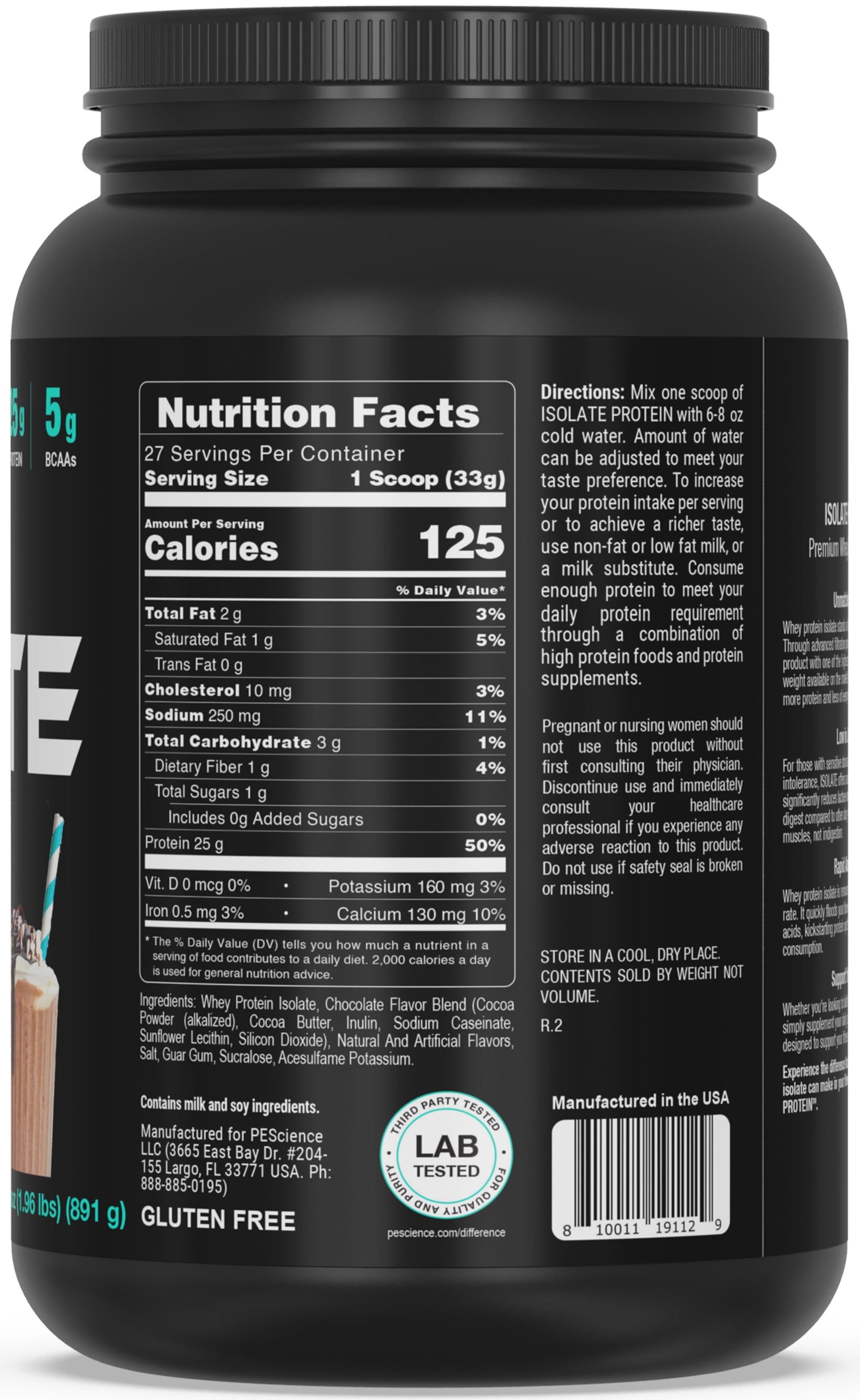 Canada PEScience ISOLATE Protein 