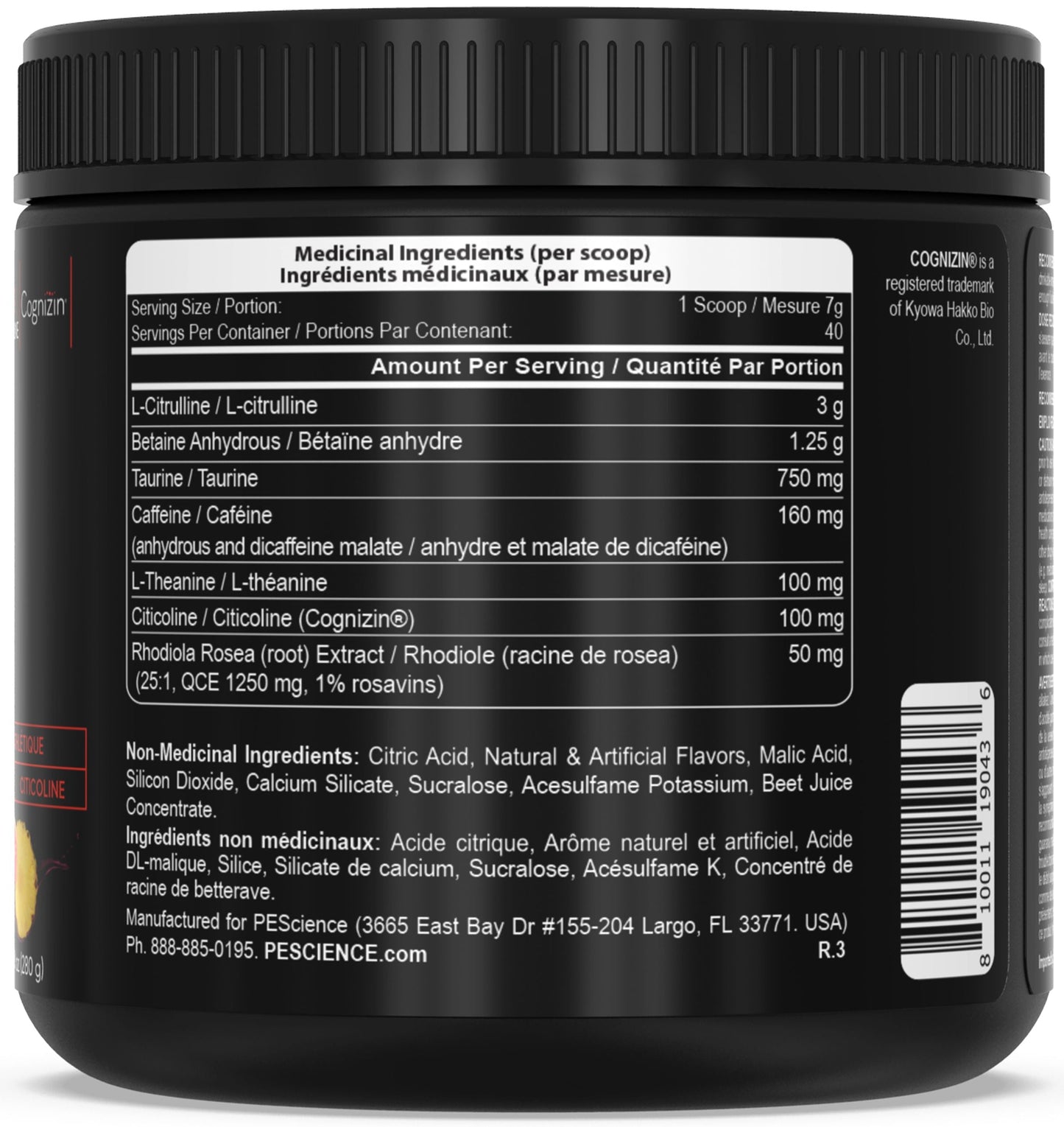 PEScienceCA Prolific Pre-Workout 