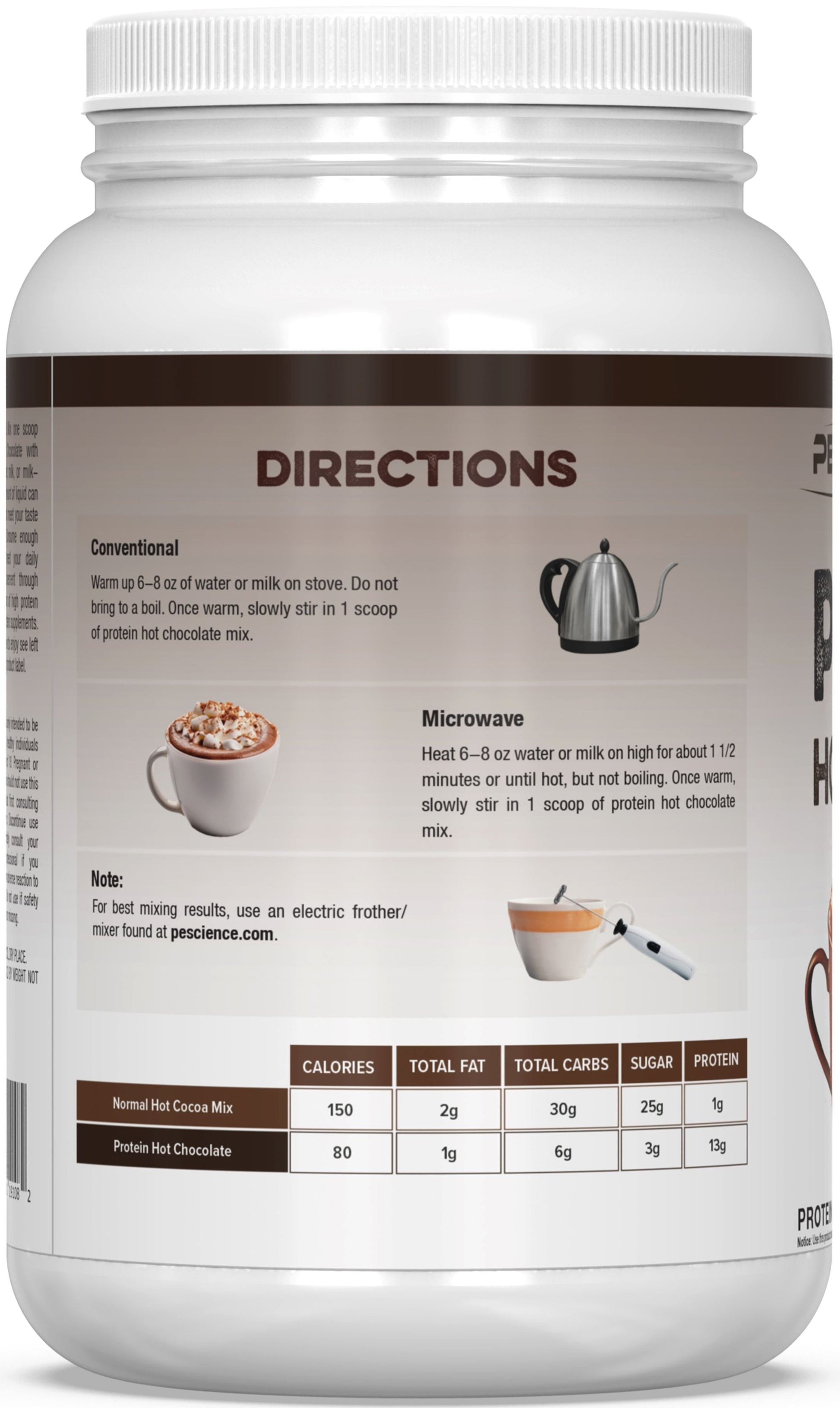 PEScienceCA Protein Hot Chocolate 