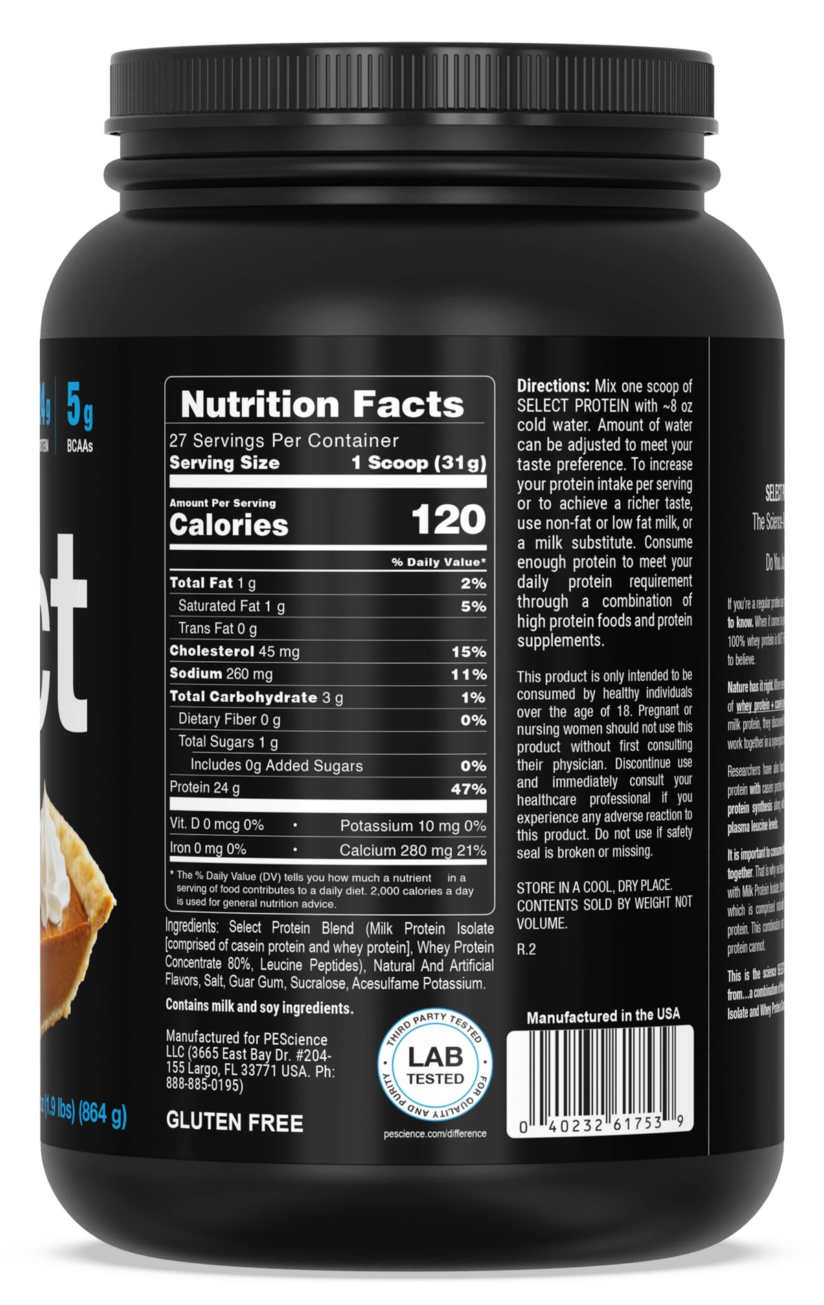 PEScienceCA Select Protein Powder 