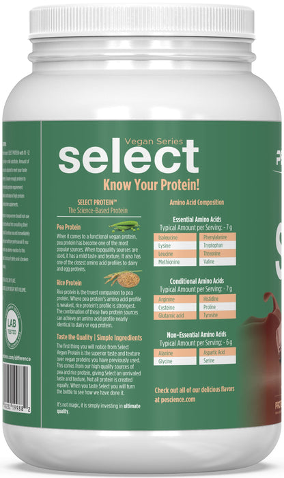 PEScienceCA Select Vegan Protein 
