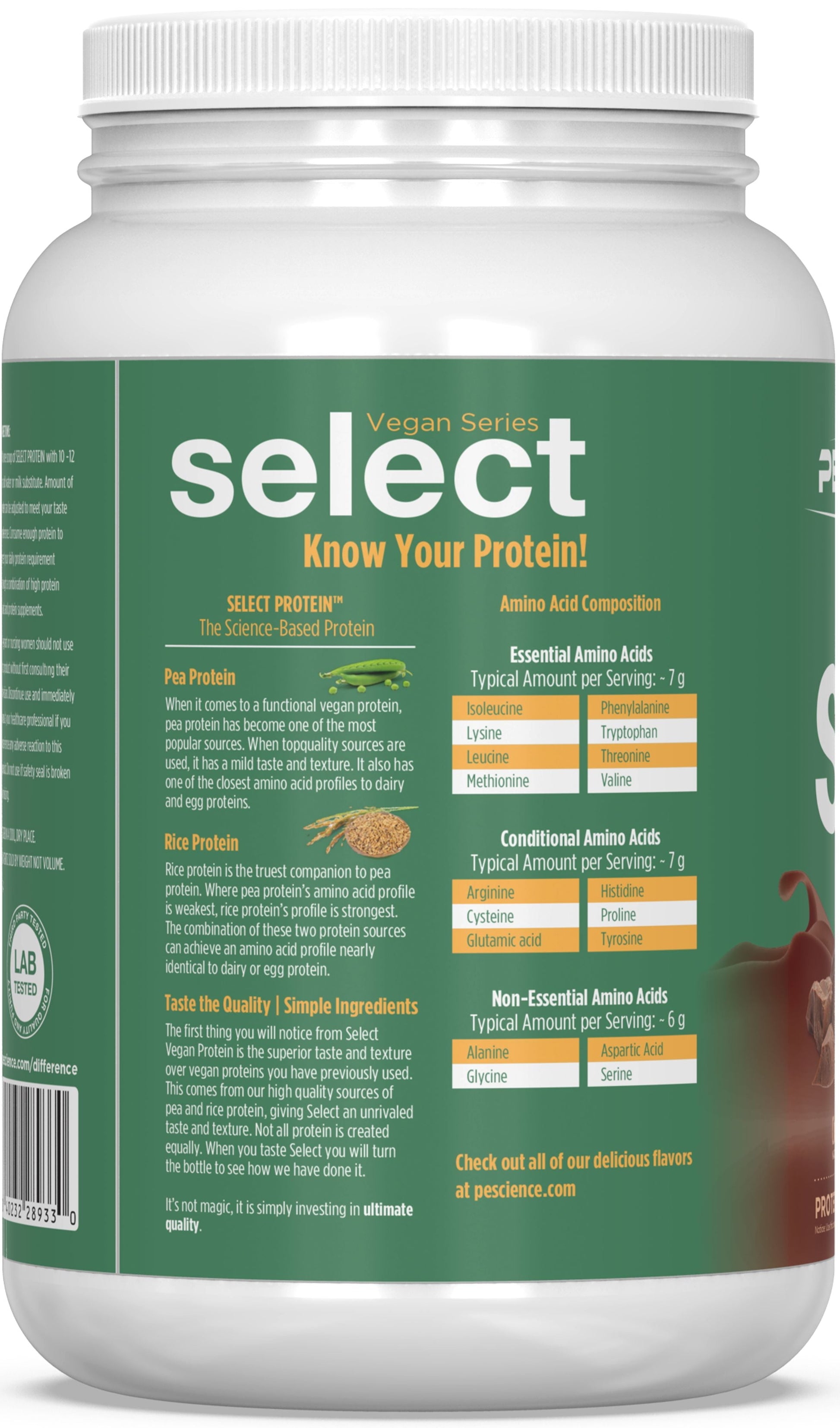 PEScienceCA Select Vegan Protein 