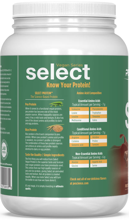 PEScienceCA Select Vegan Protein 