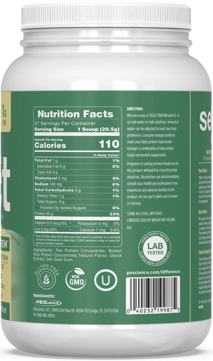 PEScienceCA Select Vegan Protein 