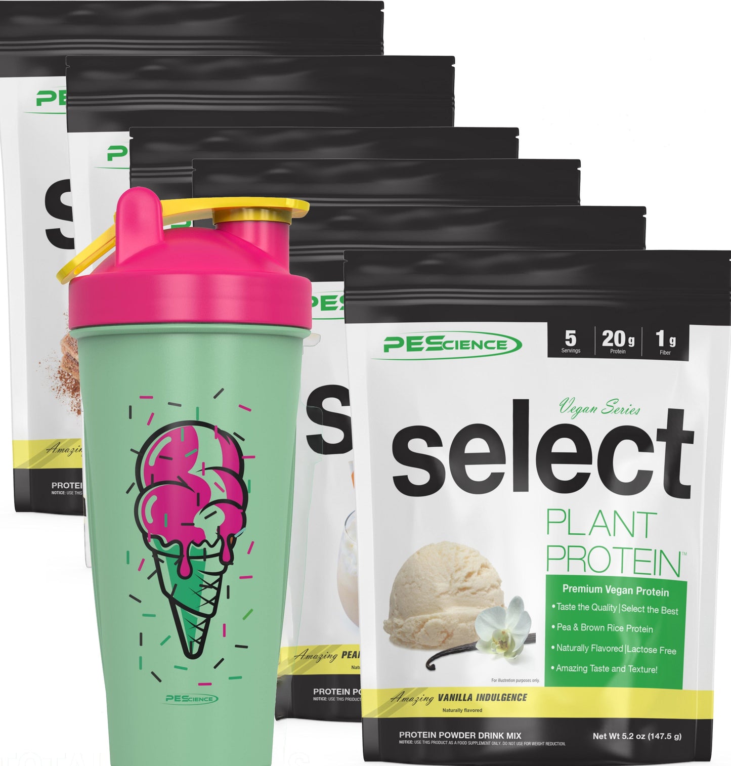 PEScienceCA Vegan Select Protein - Variety Pack 