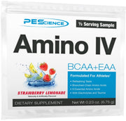 Amino IV Supplement PEScienceCA Strawberry Lemonade 1 Sample 