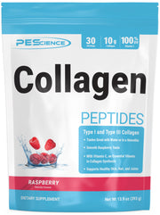Collagen Peptides Supplement PEScienceCA Raspberry 30 