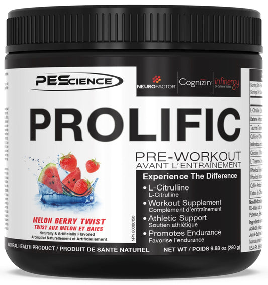 PEScienceCA Prolific Pre-Workout Melon Berry Twist 40