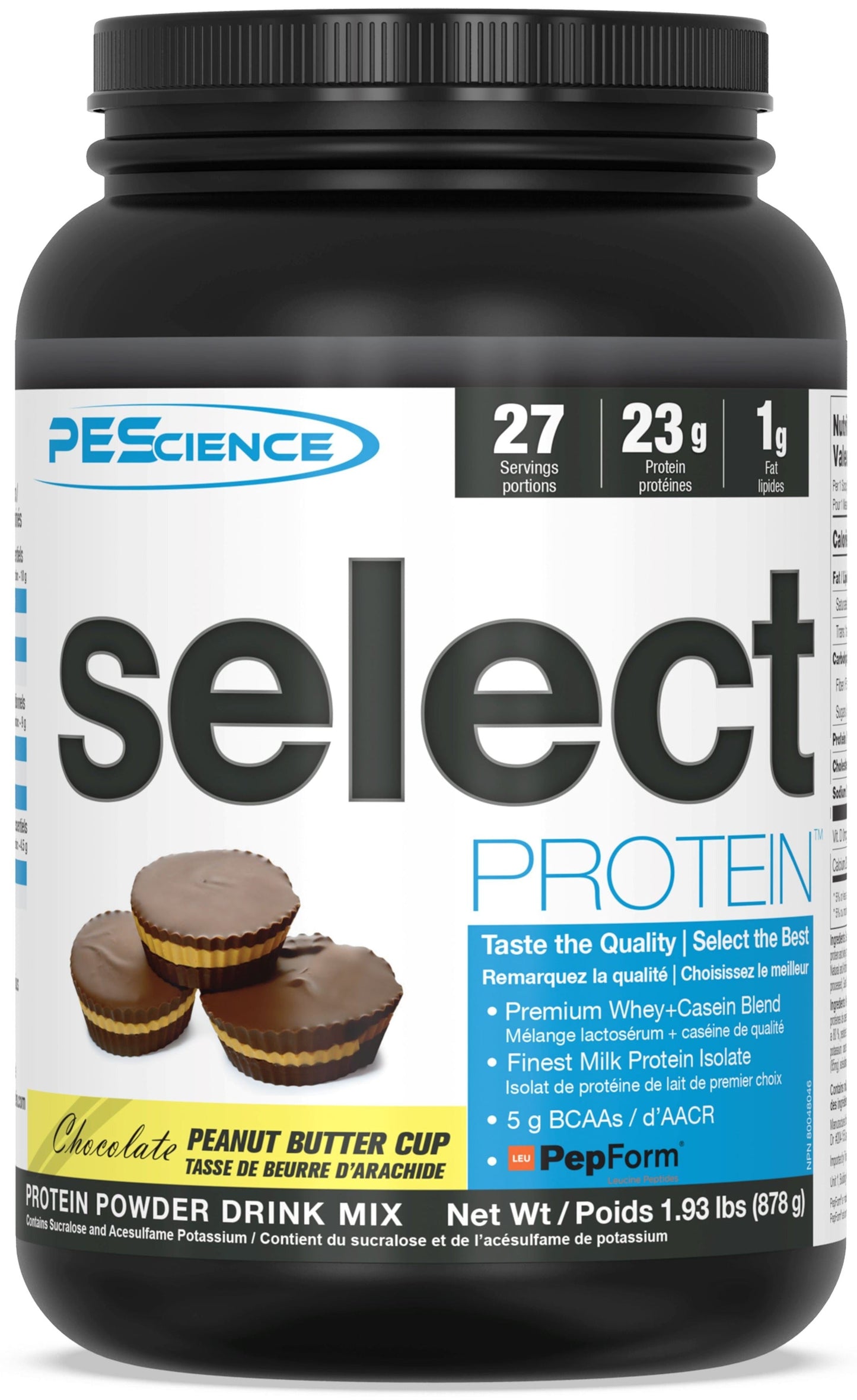 SELECT Protein Protein PEScienceCA Chocolate Peanut Butter Cup 27 